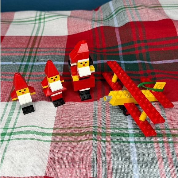 Christmas Lego Ornaments Bundle of 4 - Picture 1 of 7